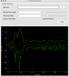 Simple Smoothing GUI